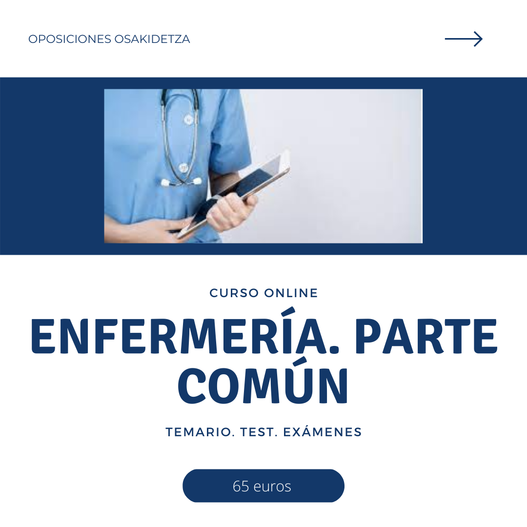 CURSO TEMARIO COMUN ENFERMERÍA. 